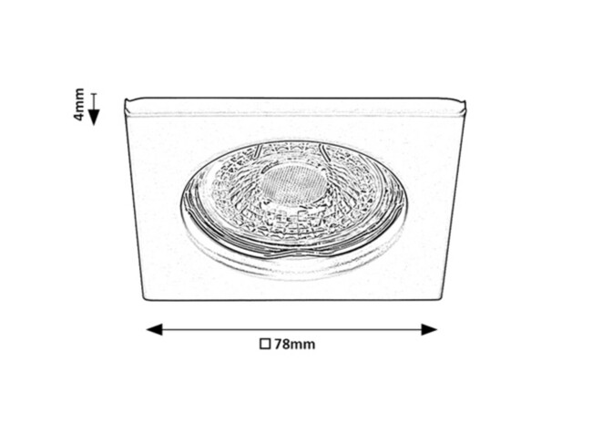 Zápustné svietidlo SPOT RELIGHT - GU5,3/25W, IP20 - 2150
