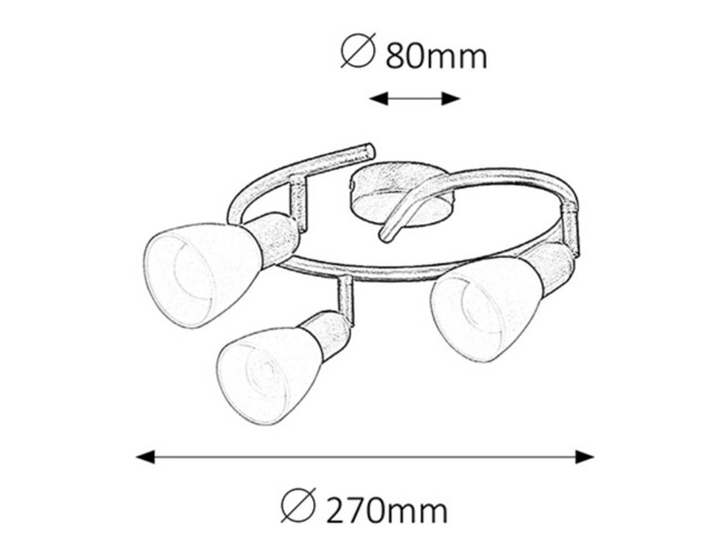 Svietidlo SOMA - E14/3x max. 40W, IP20 - 6593