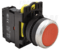 Tlačidlo, červené,1×NC, 5A/230V, IP65