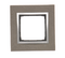 Simon54 Nature - Rámček 1- násobný, betón tmavý/strieborný