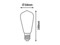 Žiarovka LED-filament, E27, 4W, 2200K - 1358