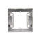 SIMON54 - Krabica pre povrchovú montáž 1- násobná, strieborná matná