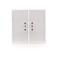 SIMON54 - kryt vypínača 2-tlačidlový (pre SW6/2M), biely