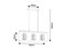 Závesné svietidlo CHADWICK - E27/3x max. 25W, IP20 - 72033