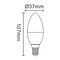 Žiarovka LED BULB - 7W,650lm,E14 - 10564