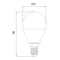 Žiarovka LED BULB - 7W,650lm,E14 - 10565