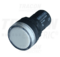 Kontrolka LED, biela, 24V AC/DC, d=22mm