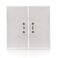 SIMON54 - kryt vypínača 2-tlačidlový (pre SW5M, SP2M), biely