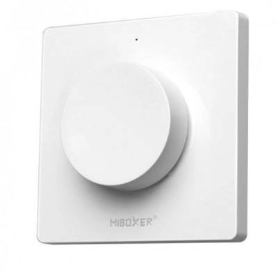 Mi-Light RF Nástenný otočný diaľkový ovládač pre jednofarebné+CCT LED pásiky, biely,1-kaná