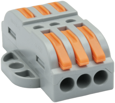 Krabicová svorka pružinová 0,5-4mm2, 32A, 3P