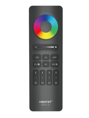 Mi-Light RF diaľkový ovládač pre RGB+CCT LED pásiky, 4-kanálový