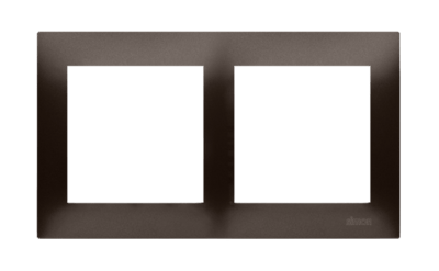 SIMON54 Premium - rámik 2P, hnedá