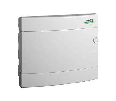 Rozvodnica zapustená 12-modulová, biele dvierka NOARK