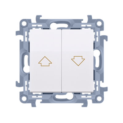 SIMON10 - žalúziový spínač, biely