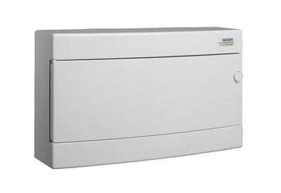 Rozvodnica nástenná 18-modulová, biele dvierka NOARK