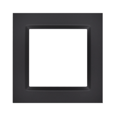 SIMON10 - rámik 1P, čierny matný