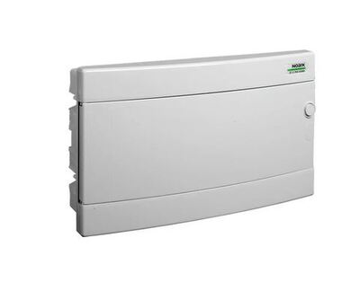 Rozvodnica zapustená 18-modulová, biele dvierka NOARK