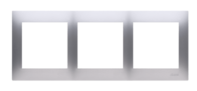 SIMON54 Premium - rámik 3P, strieborný