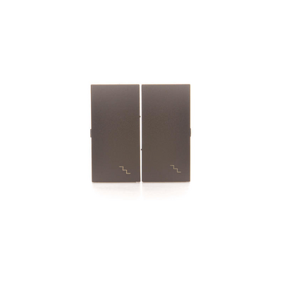 SIMON54 - kryt vypínača 2-tlačidlový, hnedý mat.