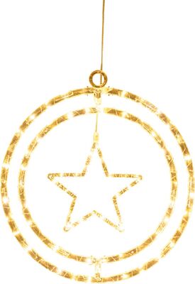 LED vianočná dekorácia hviezda,plast , 80xLED,3000K, 3xAA