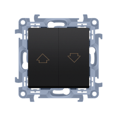 SIMON10 - žalúziový spínač, čierny