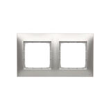 Simon54 Premium - Rámček 2- násobný, stieborný matný