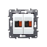 NILOE - zásuvka reproduktorová, biela