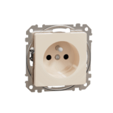 SEDNA DESIGN - zásuvka 2P+T, béžová