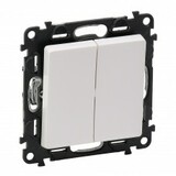 VALENA life - 2x vypínač/tlačítko č.:1/0+1/0