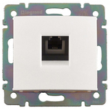 VALENA - zásuvka telefón RJ11, biela