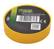 Izolačná páska 18x20m, žltá TRACON