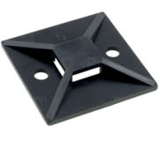 Držiak na viazacie pásky - samolepiaci, ELMARK čierna