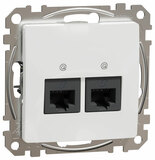 SEDNA DESIGN - zás. dátová 2xRJ45,cat.5e, biela