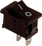 Kolískový vypínač, ON-OFF, čierný