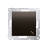 SIMON54 - vypínač č.:6, , bronz mat.metal.