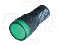 Kontrolka LED, zelená, 24V AC/DC, d=16mm