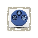 VALENA - zásuvka TV/RD/SAT, biela