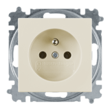 BASIC55 - zásuvka 2P+T, slonová kosť