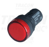 Kontrolka LED, červená, 24V AC/DC, d=22mm