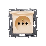 NILOE - zásuvka 2P+T, IP44, béžová