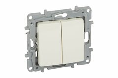 NILOE - vypínač č.6+6, béžový