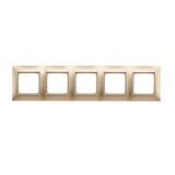 Simon54 Premium - Rámček 5- násobný, zlatý matný