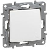 NILOE - vypínač/tlačítko č.:1/0, IP44, biely