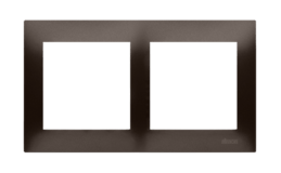 SIMON54 Premium - rámik 2P, hnedá