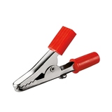 Akumulátorová svorka, červená, banániková zásuvka