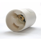 Objímka plastová E14 - biela