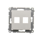 SIMON54 - kryt dátovej zásuvky, biely