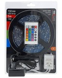 LED pás sada s adaptérom, 5m, 4,8W/m, IP65, RGB