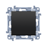 SIMON10 - vypínač/tlačítko č.:1/0, čierny