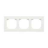 Simon55 Line - Rámček 3- násobný, biely matný